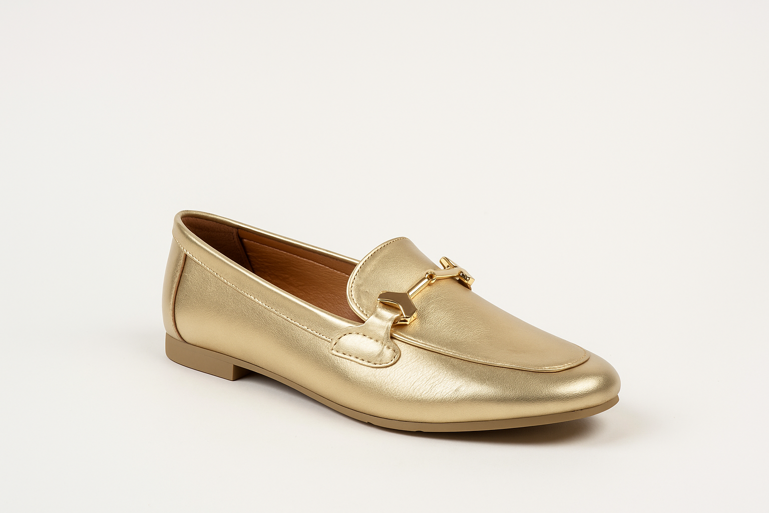 Varol Milano Gold Deri Loafer